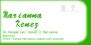 marianna kenez business card